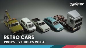 Vehicles VOL.4 - Retro Cars (Low Poly)