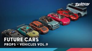Vehicles VOL.9- Future Cars (Low Poly)