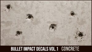 Bullet Impact Decals Vol. 1 Concrete